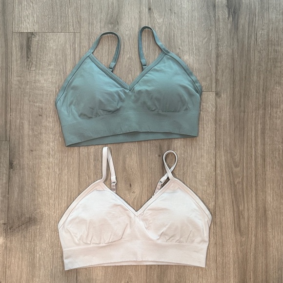 lululemon athletica Dark Blue-Green and Lightest Blue Bralette Set - Picture 1 of 8